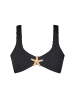 Moda Minx Bikinioberteil Starfish Scrunch Crop Top in Black