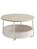 VASAGLE Couchtisch rund Lilea in Beige-Weiß - (B)75 x (H)45 x (T)75 cm