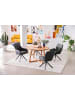 home24 home24 drehbarer Armlehnenstuhl 2er-Set im modernen Stil in Grau