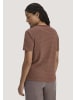 Hessnatur Streifen T-Shirt Relaxed in mocca
