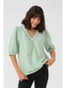 Kaffe Kurzarm-Bluse KApaulina Regular fit in Balsam Green CC