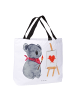 Mr. & Mrs. Panda Shopper Damen Koala Künstler ohne Spruch in Weiß