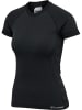 Hummel Hummel T-Shirt Hmlclea Yoga Damen Atmungsaktiv Dehnbarem Feuchtigkeitsabsorbierenden Nahtlosen in BLACK MELANGE