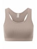 Hessnatur Bustier Racerback in mandelbraun