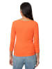 Marc O'Polo DENIM Ripp-T-Shirt mit 3/4-Ärmeln in celosia orange