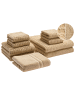 Beliani 9er-Set Handtuch ATAI in Beige