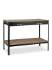 relaxdays Werkbank in Schwarz - (B)121 x (H)90,5 x (T)63,5 cm