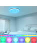 ZMH LED Deckenleuchte in weiß Ø22CM rund RGB Dimmbar 18W IP54 Flurlampe
