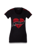Roberto Geissini Broken Heart T-Shirt Schwarz