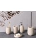 Beliani 5-tlg Badezimmer-Zubehör QUILA in Beige