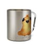 Mr. & Mrs. Panda Kaffeetasse Mops Krone ohne Spruch in Silber