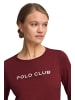 Polo Club Langarmshirt in Granat