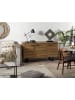 Beliani Sideboard TIMBER in Braun/Grau - (W) 140 x (H) 79 x (L) 42 cm
