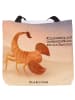 Mr. & Mrs. Panda Strandtasche Sternzeichen Skorpion Design mit S... in Weiß
