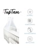 TupTam Babybett Himmel mit Schleife Transparent in grau/weiß