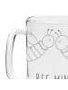 Mr. & Mrs. Panda Seidel Biene Liebe mit Spruch in Transparent