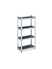 relaxdays Schwerlastregal in Schwarz/ Silber - (B)60 x (H)120 x (T)30 cm