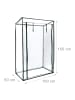 relaxdays 2 x Gewächshaus in Transparent - (B)100 x (H)150 x (T)50 cm