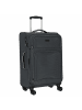 D&N Travel Line 9204 - 4-Rollen-Trolley M 66 cm erw. (grau) in grau