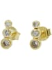 Gallay Ohrstecker Ohrring 9x3mm 3x Zirkonias 9Kt GOLD in gold