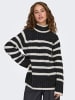JACQUELINE de YONG Pullover Knit it Rollkragen Langarm Lang in Dunkelgrau