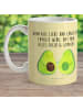 Mr. & Mrs. Panda Becher Avocado Pärchen mit Spruch in Gelb Pastell