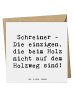 Mr. & Mrs. Panda Deluxe Karte Spruch Schreiner Handwerk mit Spruch in Weiß