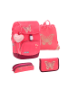 Belmil Premium Schulranzen-Set 5tlg. Comfy Plus "Coral" Für kleine Kinder