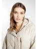 faina Damen Leichter Steppmantel in Hellbeige