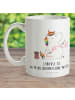 Mr. & Mrs. Panda Kindertasse Einhorn Näherin mit Spruch in Weiß