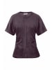 Hessnatur Hessnatur Samt T-Shirt Slim aus TENCEL™ Modal mit Bio-Baumwolle in dunkle traube
