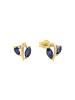 Amor Ohrstecker Gold 375/9 ct in Blau