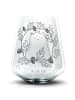 Mr. & Mrs. Panda Trinkglas Bär König ohne Spruch in Transparent