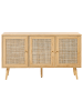 Beliani Sideboard PEROTE in Braun/Gold - (W) 120 x (H) 71 x (L) 40 cm