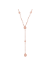 Steel_Art Halskette mit Stein Frauen Nirella rose goldfarben in rosegoldfarben
