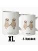 Mr. & Mrs. Panda XL Tasse Faultier Pärchen ohne Spruch in Weiß