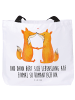 Mr. & Mrs. Panda Strandtasche Füchse Liebe mit Spruch in Weiß