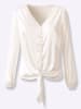 creation L Satinbluse in ecru