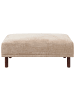 Beliani Ottomane HOLT in Beige/Braun - (W) 112 x (H) 44 x (L) 67 cm