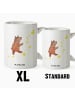 Mr. & Mrs. Panda XL Tasse Bär Träume ohne Spruch in Weiß