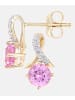 Diamant L'éternel Ohrstecker aus 375 Gelbgold mit Diamant mit Saphir