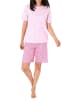 NORMANN Shorty Pyjama kurzarm Spitzenbesatz - 44810 in rosa