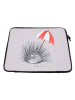 Mr. & Mrs. Panda Laptop Hülle Seeigel ohne Spruch in Grau Pastell