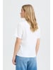 Pulz Kurzarm-Bluse PZCORAL Regular fit in Bright White