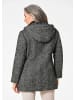 GOLDNER Kurzmantel Kurzmantel in schwarz / weiß