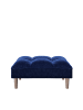 Playboy Ottoman "SCARLETT" in Blue Lagoon -  (B)88 x (H)43.5 x (T)57cm