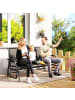 Outsunny Schaukelbank,147L x 70B x 85H cm,Schwarz