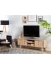 Beliani TV-Schrank FRANKLIN in Braun - (W) 150 x (H) 51 x (L) 39 cm
