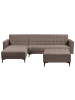 Beliani 3-tlg Modulsofa ABERDEEN in Beige/Schwarz