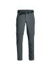 Maier Sports Zip-Hose Torid Slim in Dunkelgrau